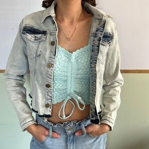 DL1961 acid wash Jean jacket size large